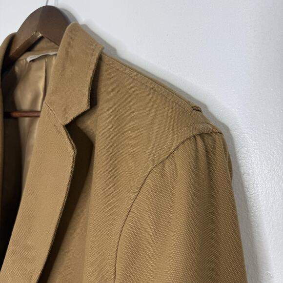 Duluth Trading Co Other - Duluth Trading Blazer Mens LT Brown Canvas Lined Workwear Sport Coat Jacket